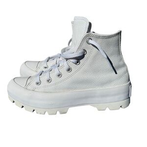 Converse Chuck Taylor All Star Lugged Leather Platform Sneakers, Women’s size 7